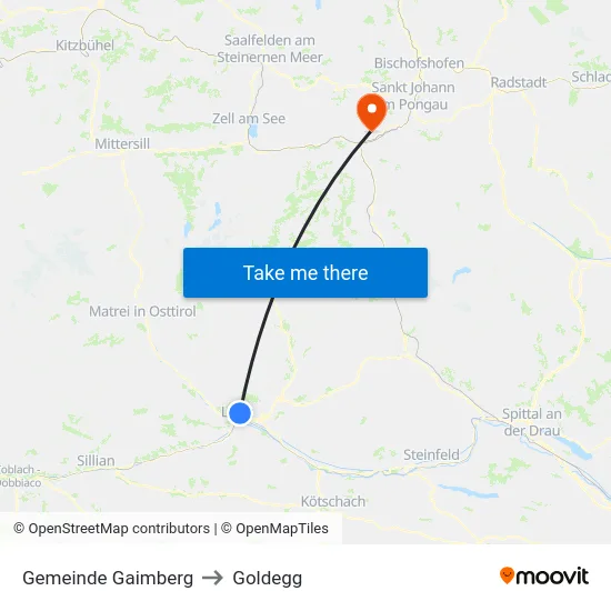 Gemeinde Gaimberg to Goldegg map