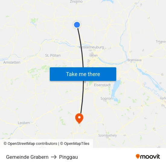 Gemeinde Grabern to Pinggau map