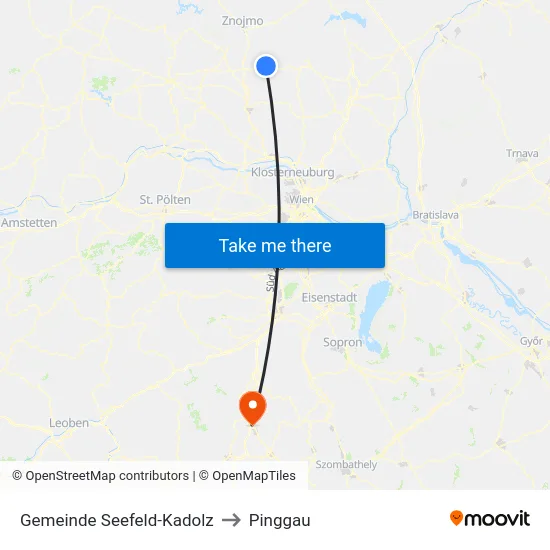 Gemeinde Seefeld-Kadolz to Pinggau map