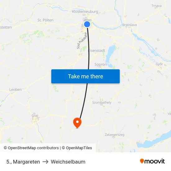 5., Margareten to Weichselbaum map