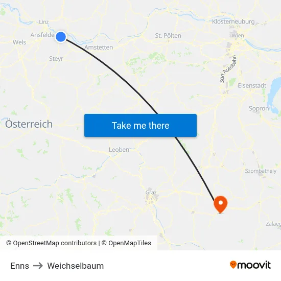 Enns to Weichselbaum map