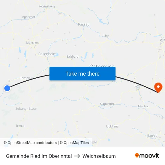 Gemeinde Ried Im Oberinntal to Weichselbaum map