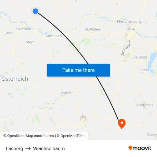Lasberg to Weichselbaum map