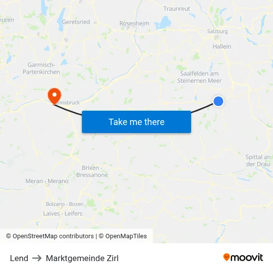 Lend to Marktgemeinde Zirl map