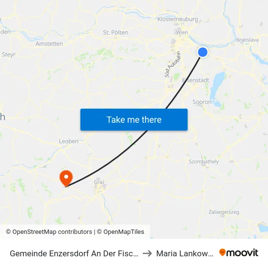 Gemeinde Enzersdorf An Der Fischa to Maria Lankowitz map