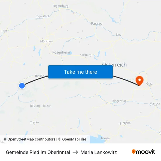 Gemeinde Ried Im Oberinntal to Maria Lankowitz map