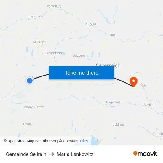 Gemeinde Sellrain to Maria Lankowitz map