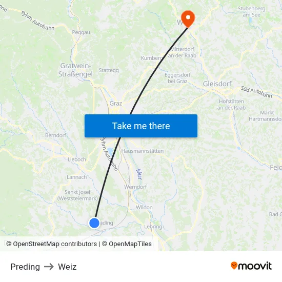 Preding to Weiz map