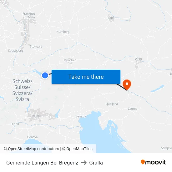 Gemeinde Langen Bei Bregenz to Gralla map