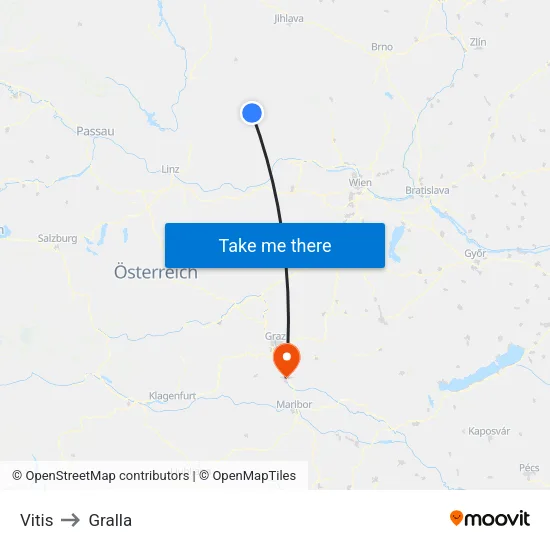 Vitis to Gralla map