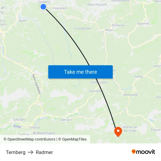 Ternberg to Radmer map