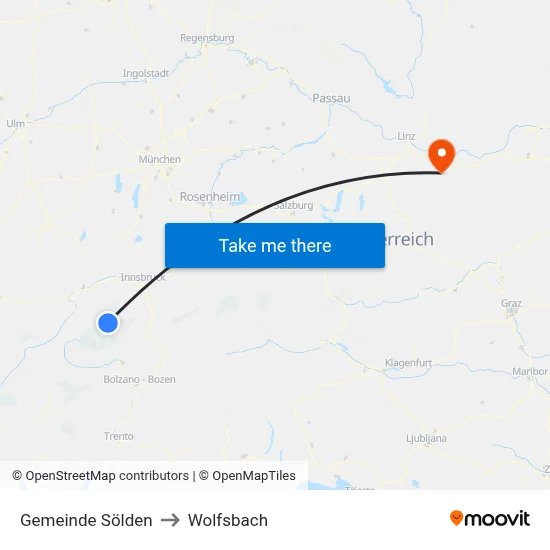 Gemeinde Sölden to Wolfsbach map