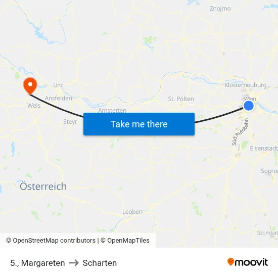5., Margareten to Scharten map
