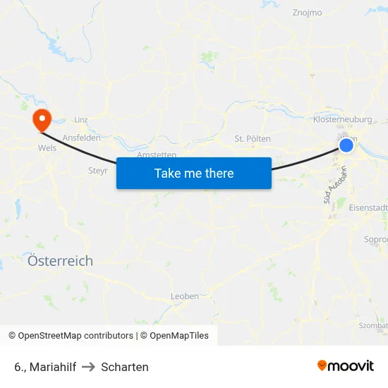 6., Mariahilf to Scharten map