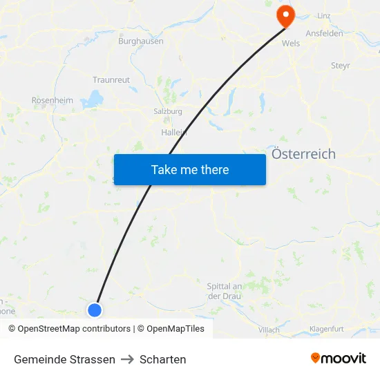 Gemeinde Strassen to Scharten map