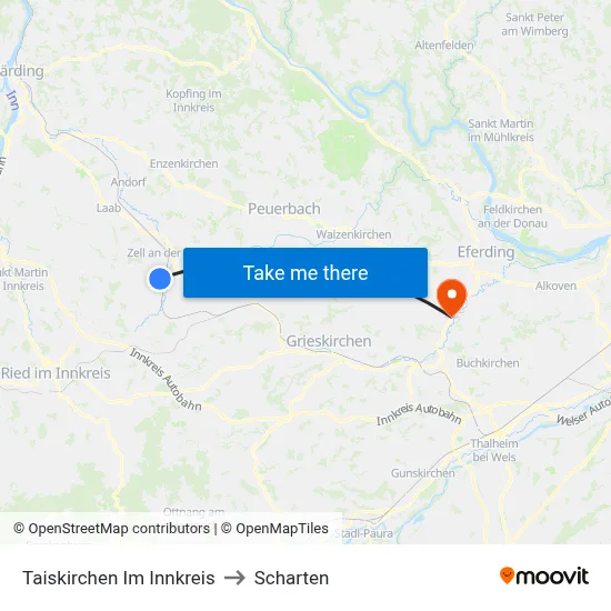 Taiskirchen Im Innkreis to Scharten map