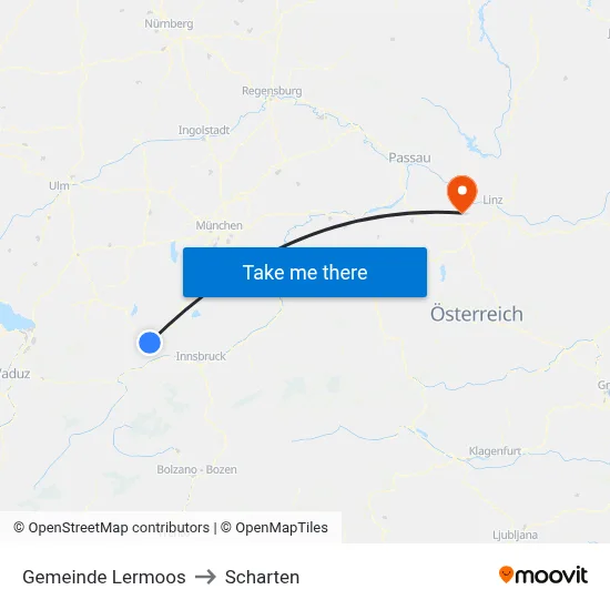 Gemeinde Lermoos to Scharten map