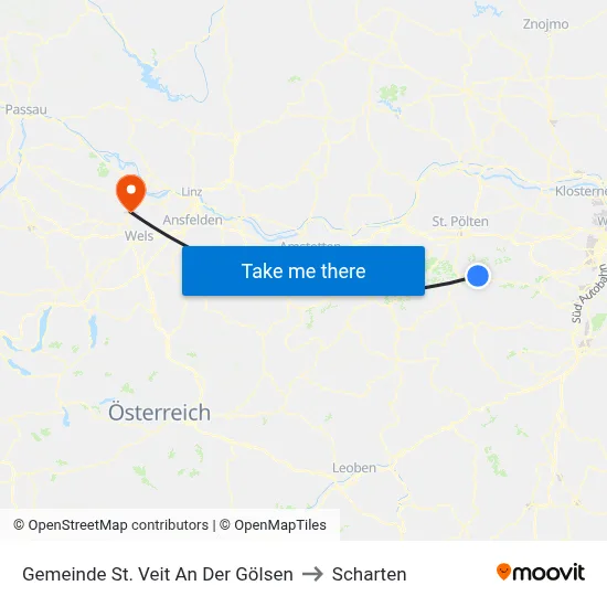 Gemeinde St. Veit An Der Gölsen to Scharten map
