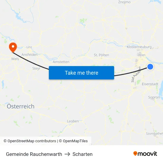 Gemeinde Rauchenwarth to Scharten map