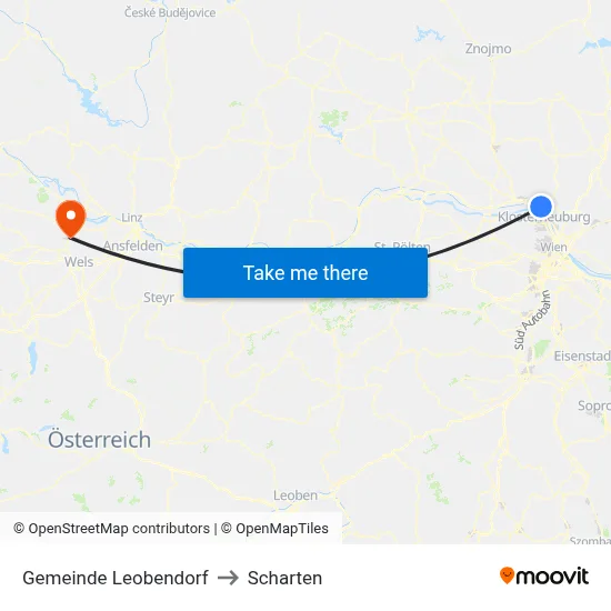 Gemeinde Leobendorf to Scharten map