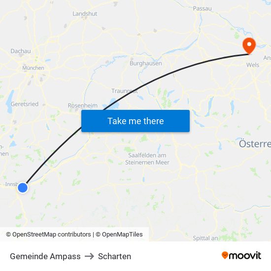 Gemeinde Ampass to Scharten map