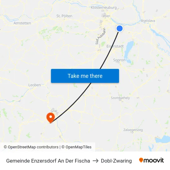 Gemeinde Enzersdorf An Der Fischa to Dobl-Zwaring map