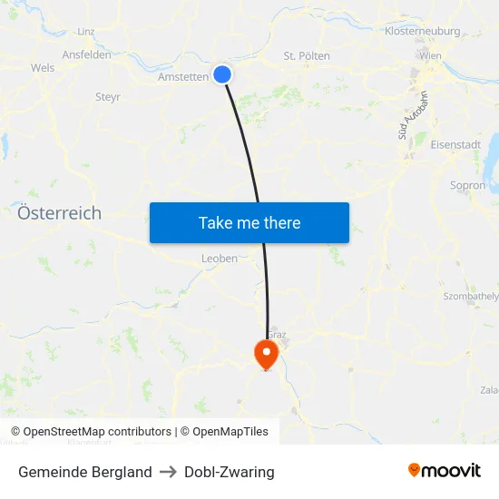 Gemeinde Bergland to Dobl-Zwaring map