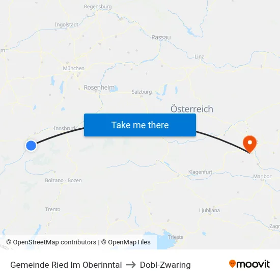 Gemeinde Ried Im Oberinntal to Dobl-Zwaring map