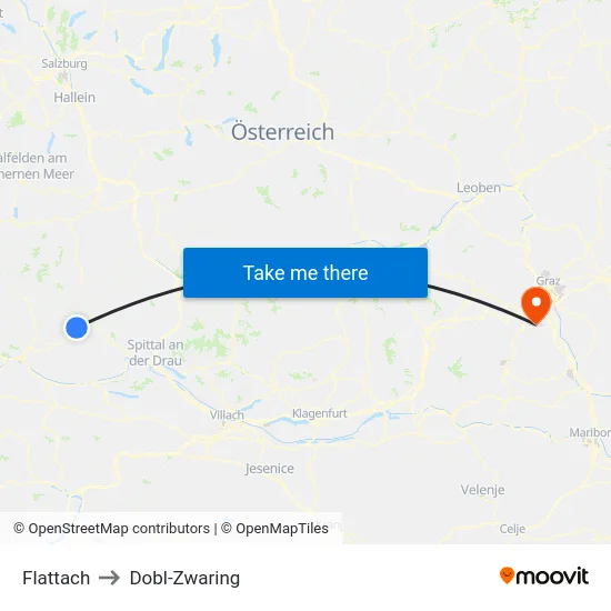 Flattach to Dobl-Zwaring map