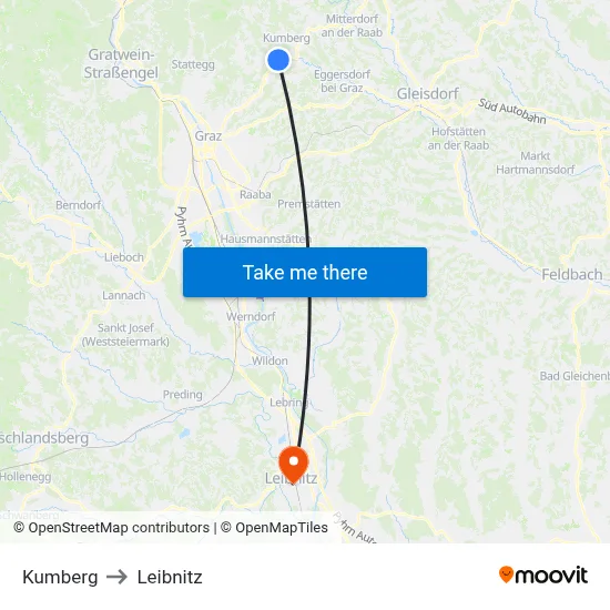 Kumberg to Leibnitz map