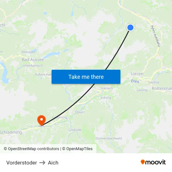 Vorderstoder to Aich map