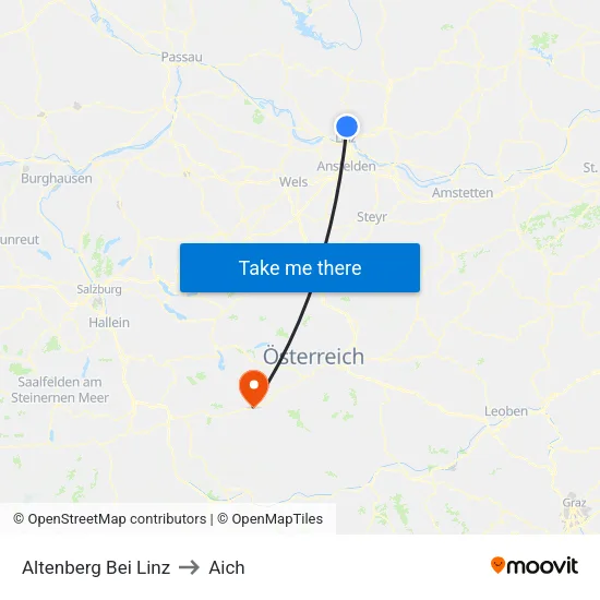 Altenberg Bei Linz to Aich map