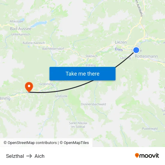 Selzthal to Aich map