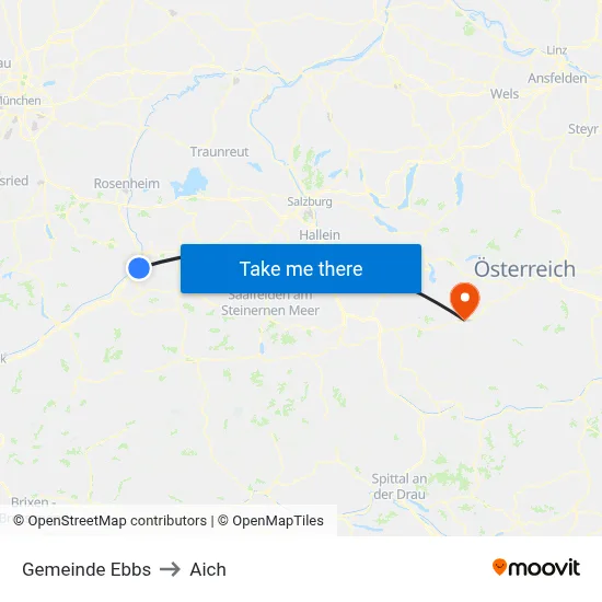 Gemeinde Ebbs to Aich map