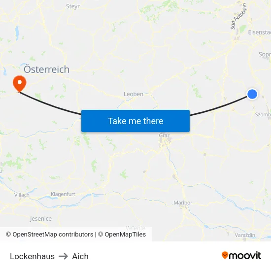 Lockenhaus to Aich map