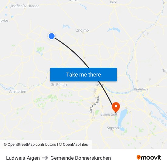 Ludweis-Aigen to Gemeinde Donnerskirchen map