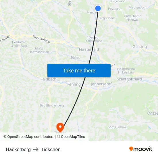 Hackerberg to Tieschen map