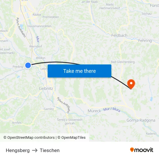 Hengsberg to Tieschen map