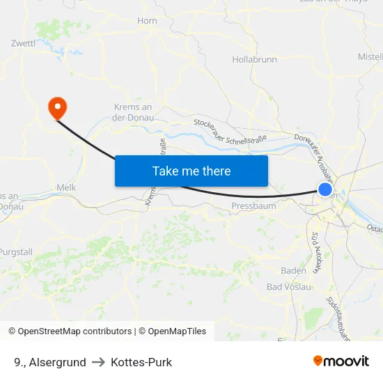 9., Alsergrund to Kottes-Purk map