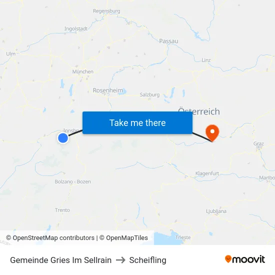Gemeinde Gries Im Sellrain to Scheifling map