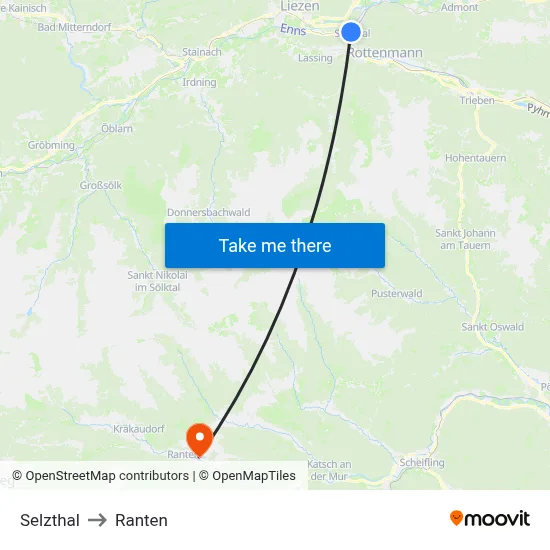 Selzthal to Ranten map