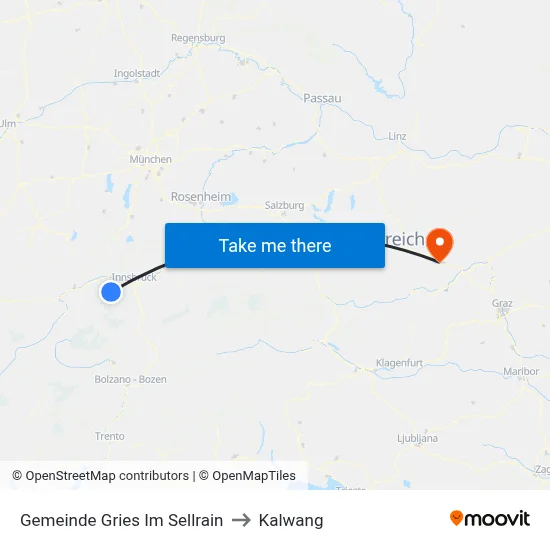 Gemeinde Gries Im Sellrain to Kalwang map