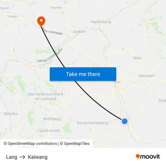 Lang to Kalwang map