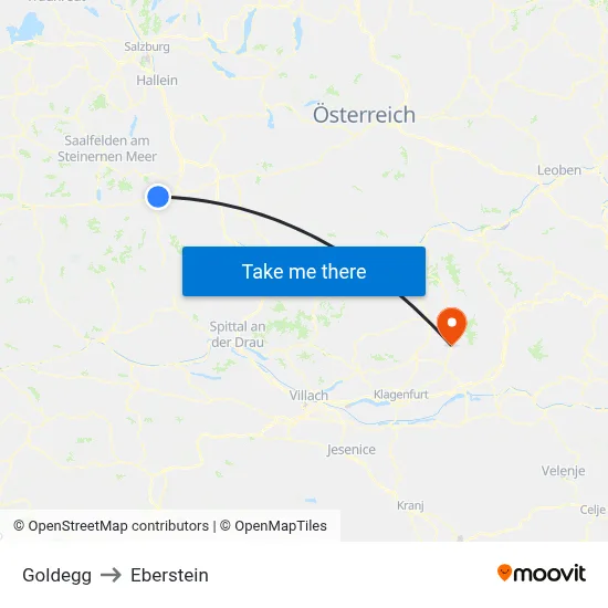 Goldegg to Eberstein map