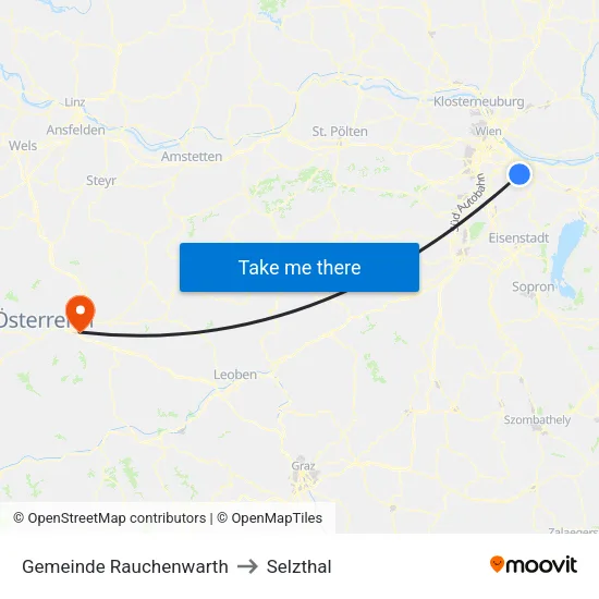 Gemeinde Rauchenwarth to Selzthal map