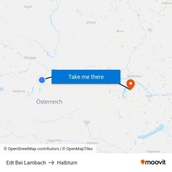 Edt Bei Lambach to Halbturn map