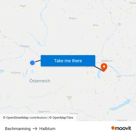 Bachmanning to Halbturn map