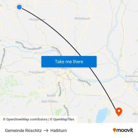Gemeinde Röschitz to Halbturn map