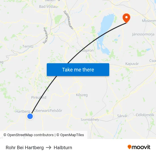 Rohr Bei Hartberg to Halbturn map