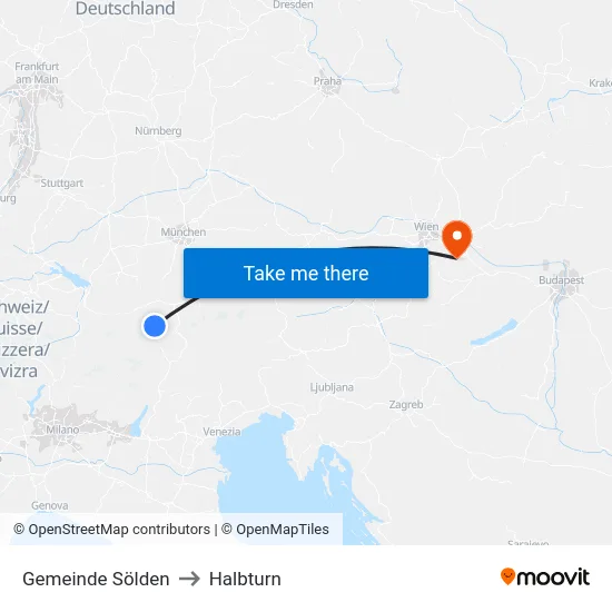 Gemeinde Sölden to Halbturn map